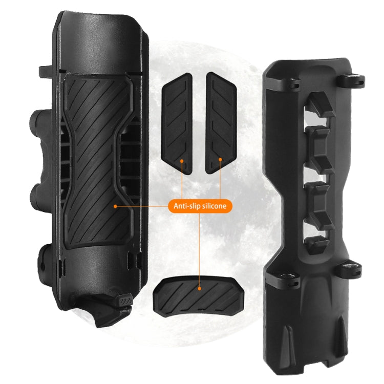 For 25mm Tube Diameter Motorcycle Modified Bumper Drink Water Cup Holder(Black)