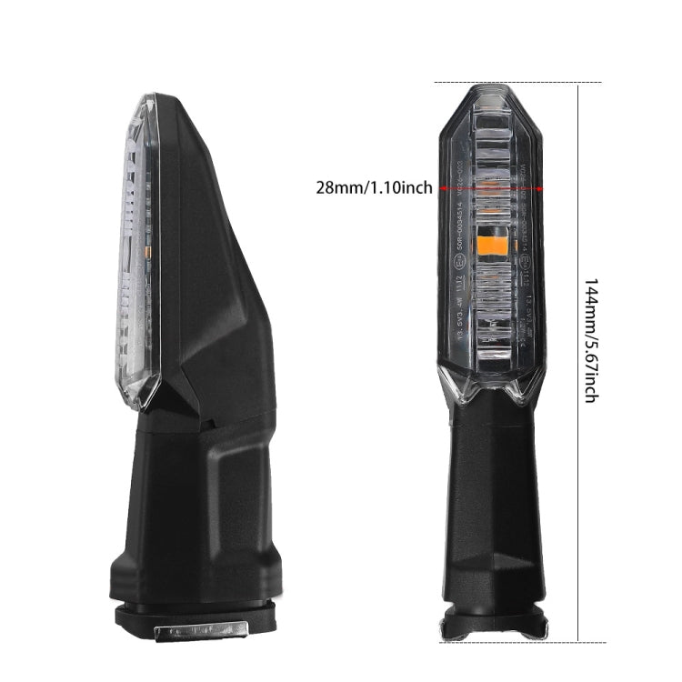 For Kawasaki Versys 650 Z1000R Motorcycles LED Turn Signal Light(Black)