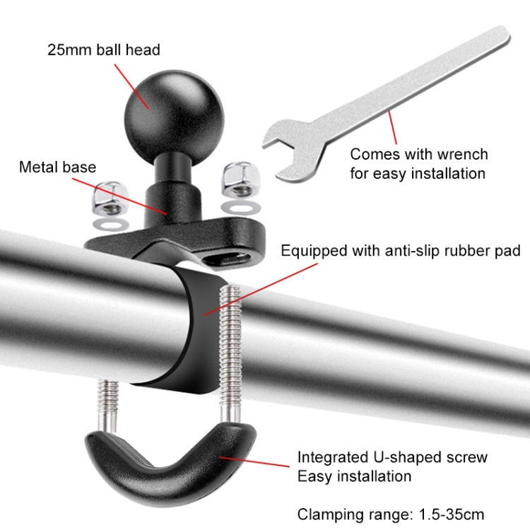 Motorcycle Clamps Handlebar Fixed Mount 10 in 1 Crabs Selfie Stick