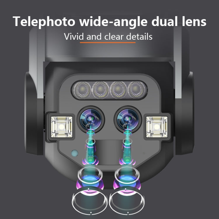 Q820 6MP 10X Binocular Zoom Dual Light Source Outdoor IP67 Waterproof WiFi Camera(AU Plug)