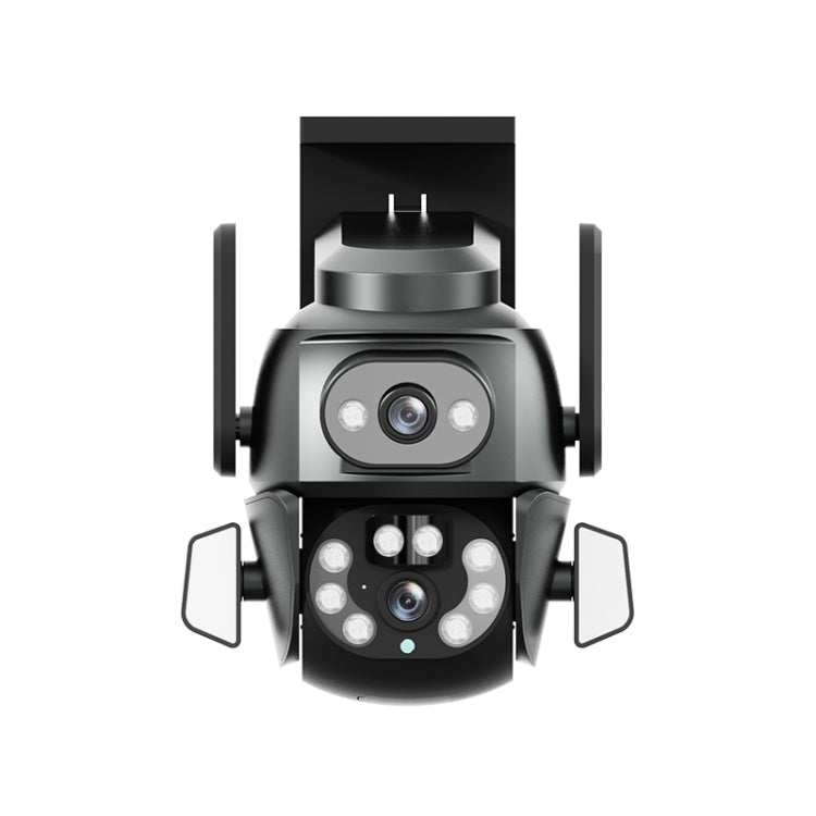 Q821 4MP Binocular Zoom Dual Light Source Outdoor IP67 Waterproof WiFi Camera(UK Plug)
