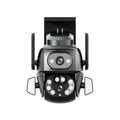 Q821 4MP Binocular Zoom Dual Light Source Outdoor IP67 Waterproof WiFi Camera(UK Plug)