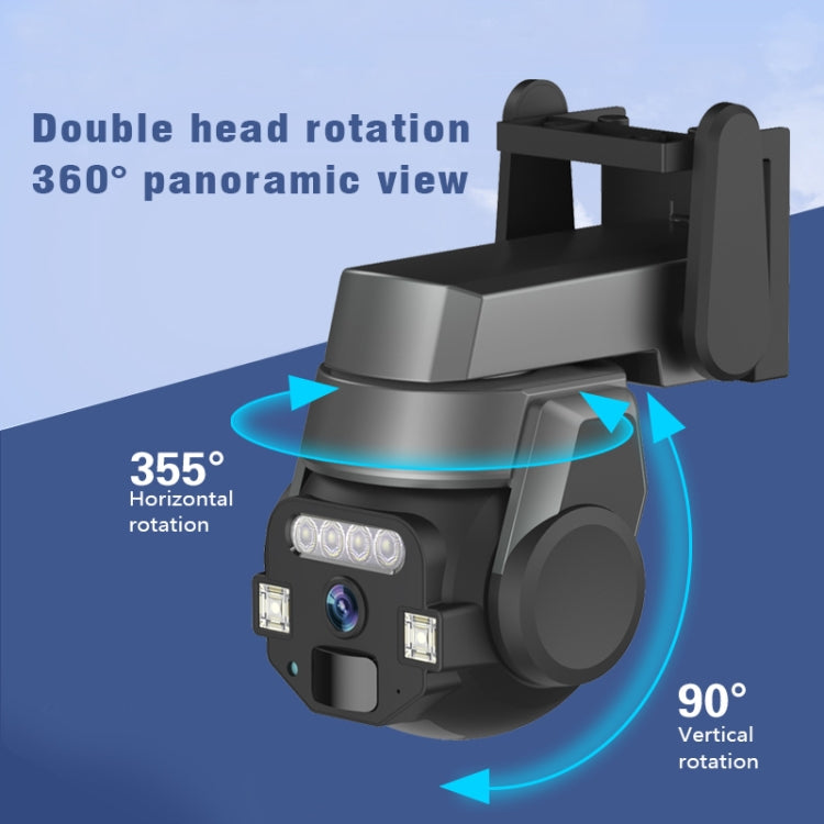 CF-Q812ES 5MP Two-way Voice Outdoor IP66 Waterproof WiFi Camera, Plug Type:US Plug(Grey)