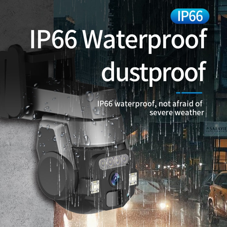 CF-Q812ES 5MP Two-way Voice Outdoor IP66 Waterproof WiFi Camera, Plug Type:US Plug(Grey)