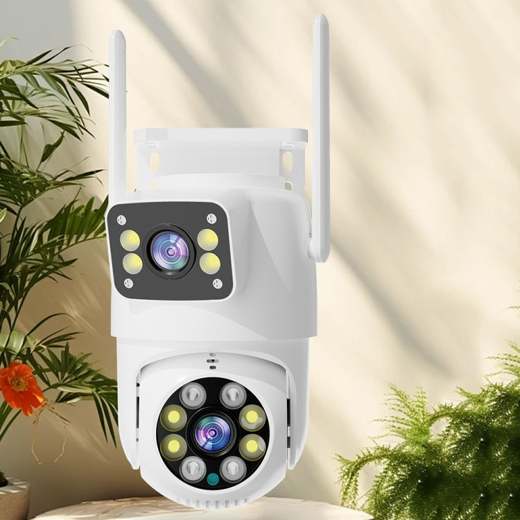 Q8216 4MP Two-way Voice Outdoor IP66 Waterproof WiFi Camera, Plug Type:EU Plug(White)