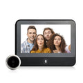 S50S 4.3 inch IPS LCD Screen 1080P Infrared Night Vision WiFi Smart Cat Eye Video Doorbell(Black)