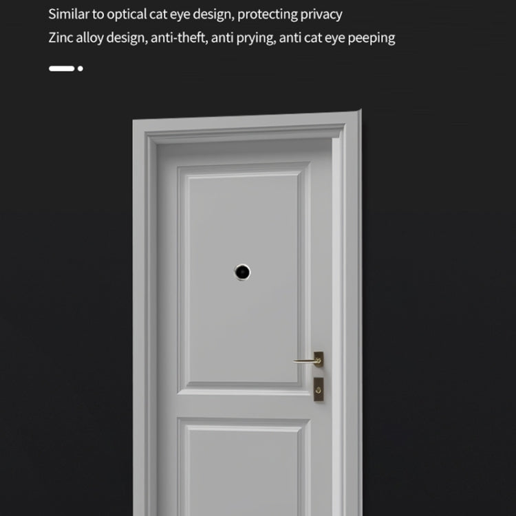 S50S 4.3 inch IPS LCD Screen 1080P Infrared Night Vision WiFi Smart Cat Eye Video Doorbell(Black)
