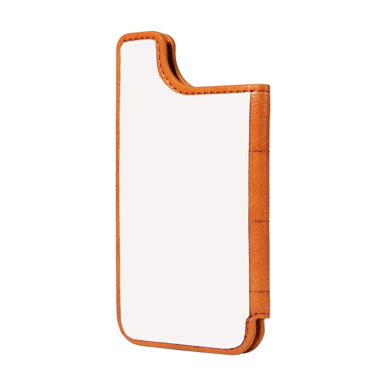 Retro Cow Pattern Sewing Card Bag Mobile Phone Back Sticker(Brown)