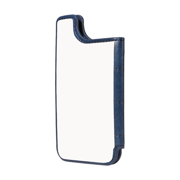 Retro Cow Pattern Sewing Card Bag Mobile Phone Back Sticker(Blue)