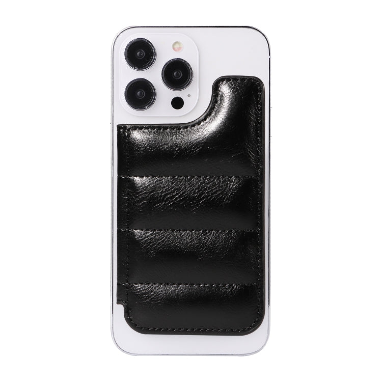 Retro Cow Pattern Sewing Card Bag Mobile Phone Back Sticker(Black)