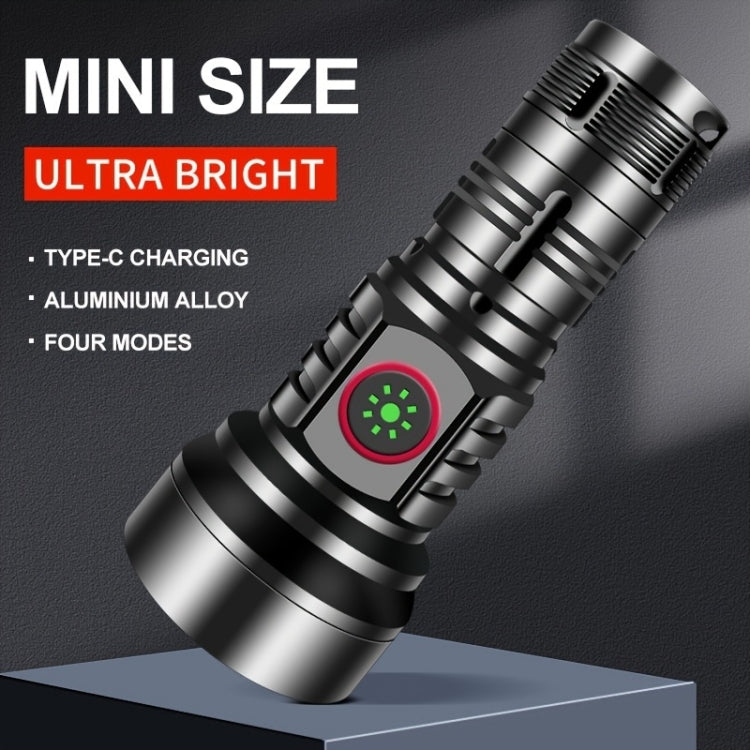 829 T40 1000LM USB Rechargeable LED Flashlight Including Battery(Black)