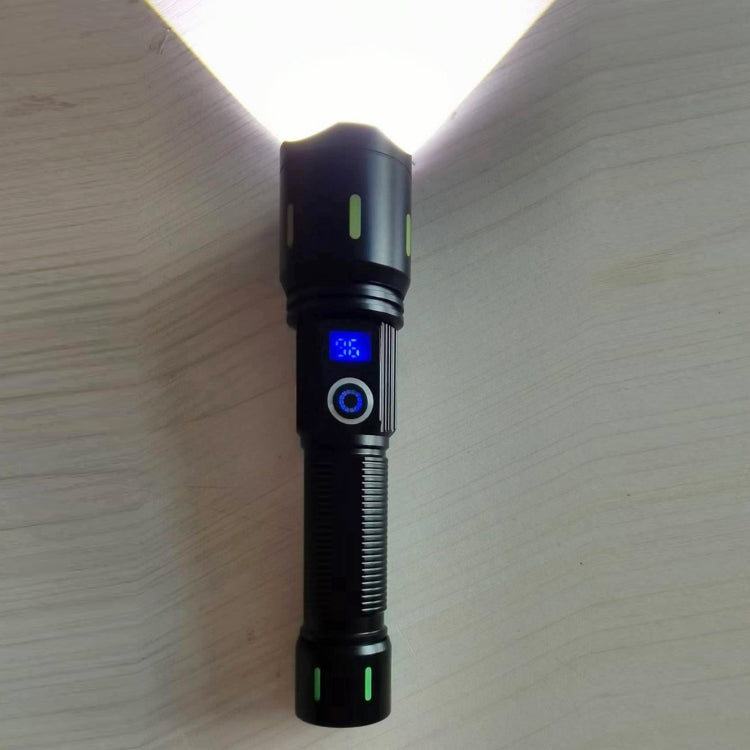 A800 20W Spotlight 2000LM USB Rechargeable LED Flashlight(Black)
