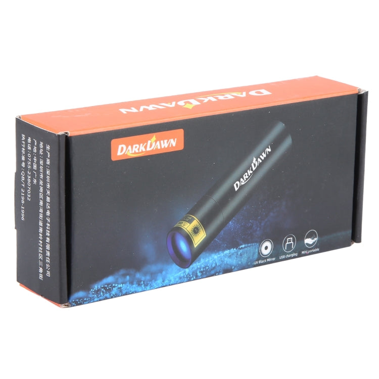 V4-365 Black Lens 365nm Ultraviolet Ray Detection Flashlight(Black)