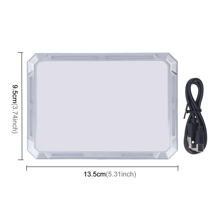 KXK-686 Multifunctional Work Light Portable Floodlight(Metal Silver)