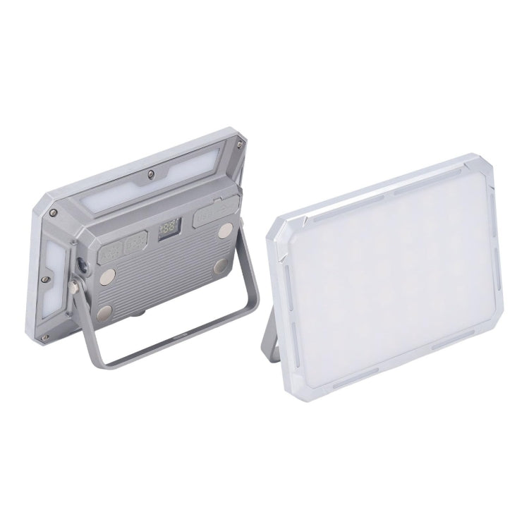 KXK-686 Multifunctional Work Light Portable Floodlight(Metal Silver)