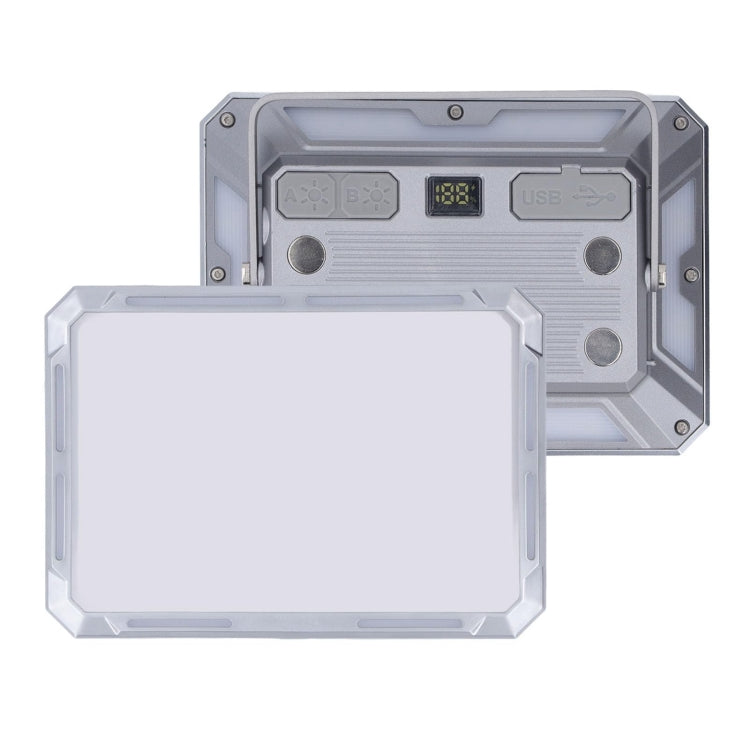 KXK-686 Multifunctional Work Light Portable Floodlight(Metal Silver)