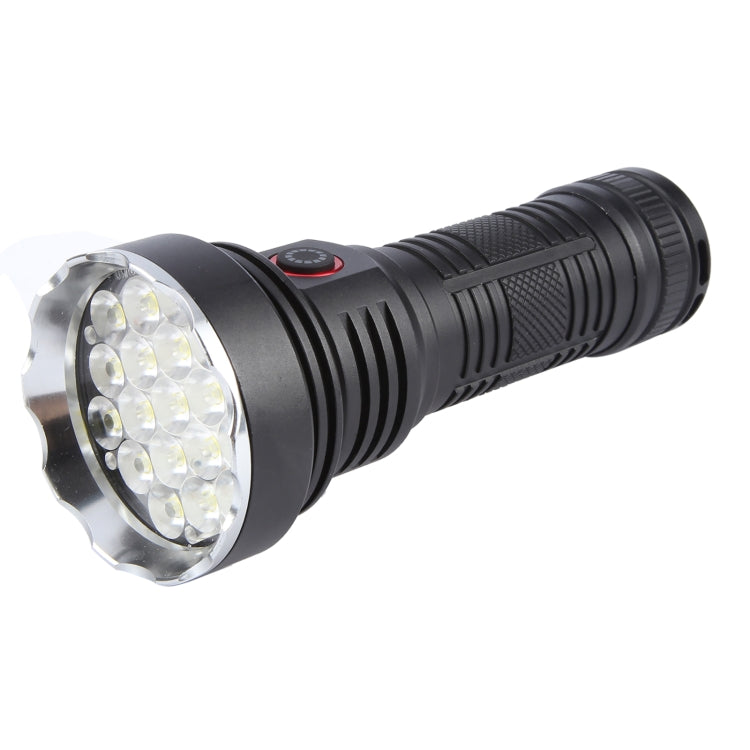 W5201-1 19 LEDs 3200LM Super Bright Rechargeable Flashlight(Black)