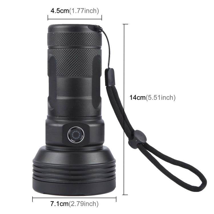W5202-1 31 LEDs 5500LM High Brightness Rechargeable Flashlight(Black)