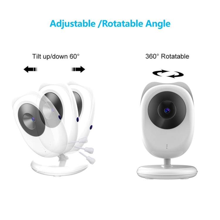 SP990 2.4 inch LCD Screen Baby Monitor Care Camera(EU Plug)
