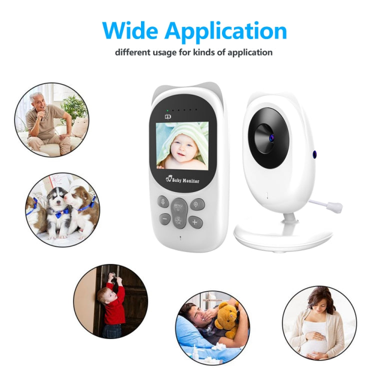 SP990 2.4 inch LCD Screen Baby Monitor Care Camera(EU Plug)