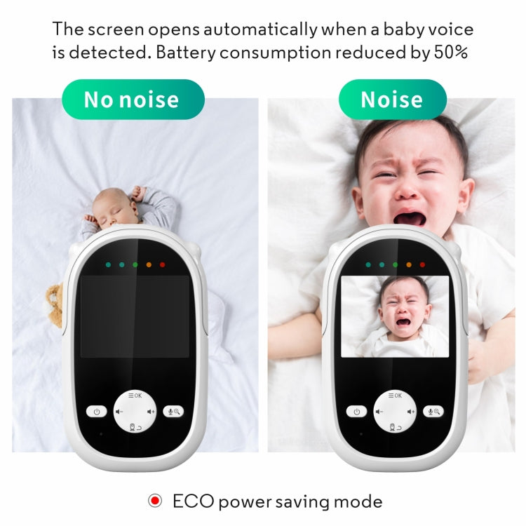 SM25 2.4 inch LCD Screen Baby Monitor Care Camera(EU Plug)