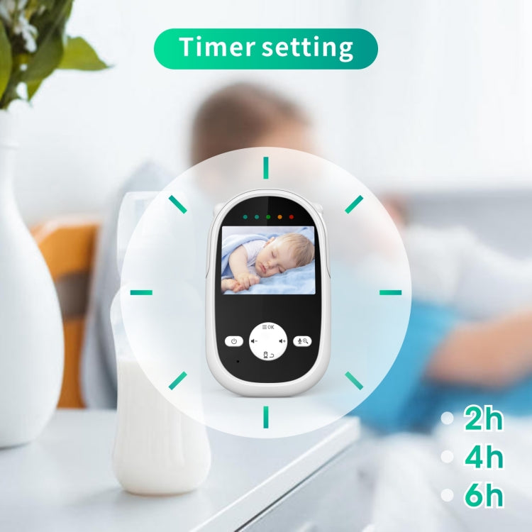 SM25 2.4 inch LCD Screen Baby Monitor Care Camera(US Plug)