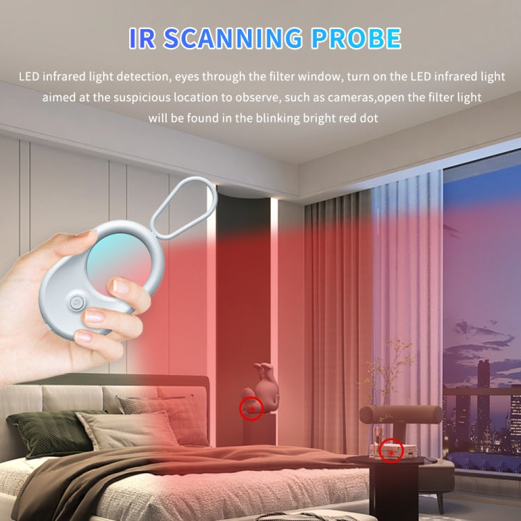 T02 Smart Infrared Camera Detector Anti-Sneak Shooting Scanner(Black)