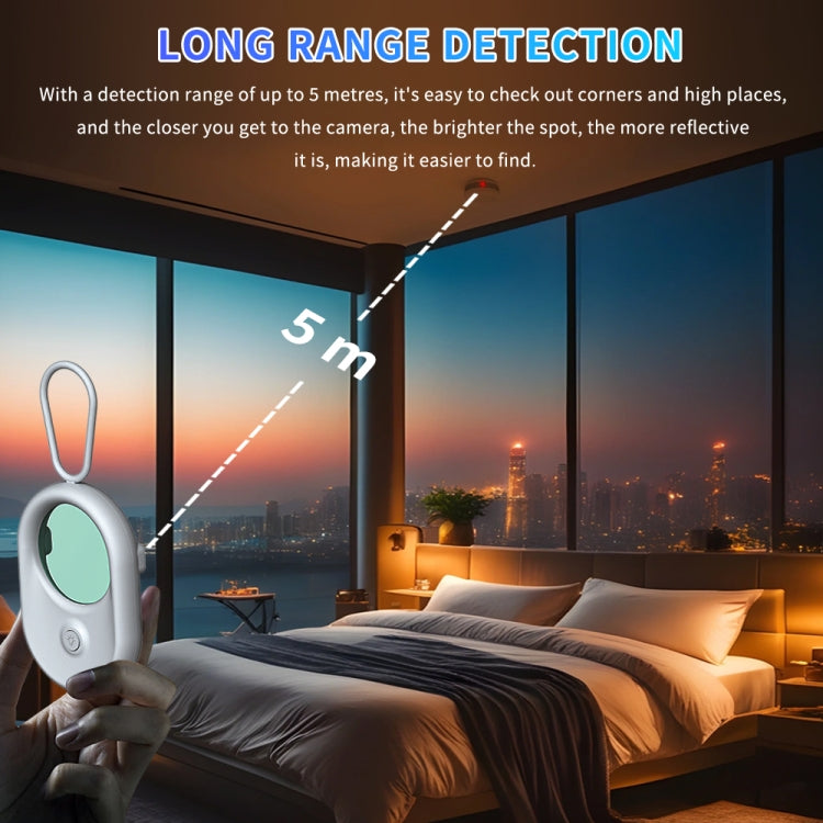 T02 Smart Infrared Camera Detector Anti-Sneak Shooting Scanner(White)