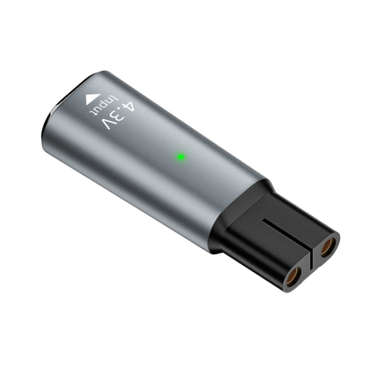 Shaver / Clipper Charging Adapter for Philips, Interface:Type-C to 4.3V Single Slot(Grey)