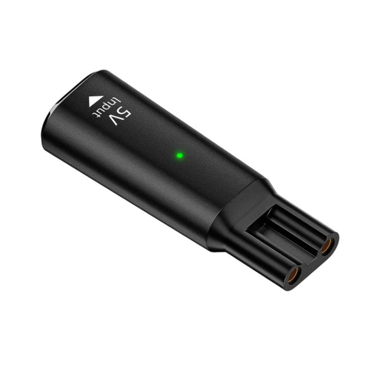 Shaver / Clipper Charging Adapter for Philips, Interface:Type-C to 5V Oval(Black)