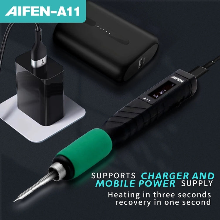 Aifen A11 Portable USB Charging Soldering Station with C210 Handle, US Plug
