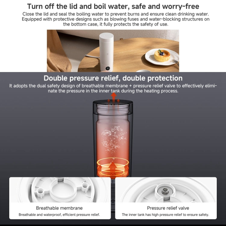 Xiaomi Mijia Smart Portable Electric Heating Cup 2, US Plug(Dark Blue)