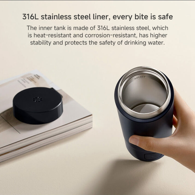 Xiaomi Mijia Smart Portable Electric Heating Cup 2, US Plug(Dark Blue)