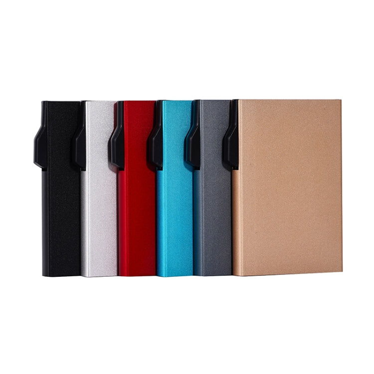 FY1901 RFID Anti-magnetic Aluminum Alloy Card Holder(Blue)