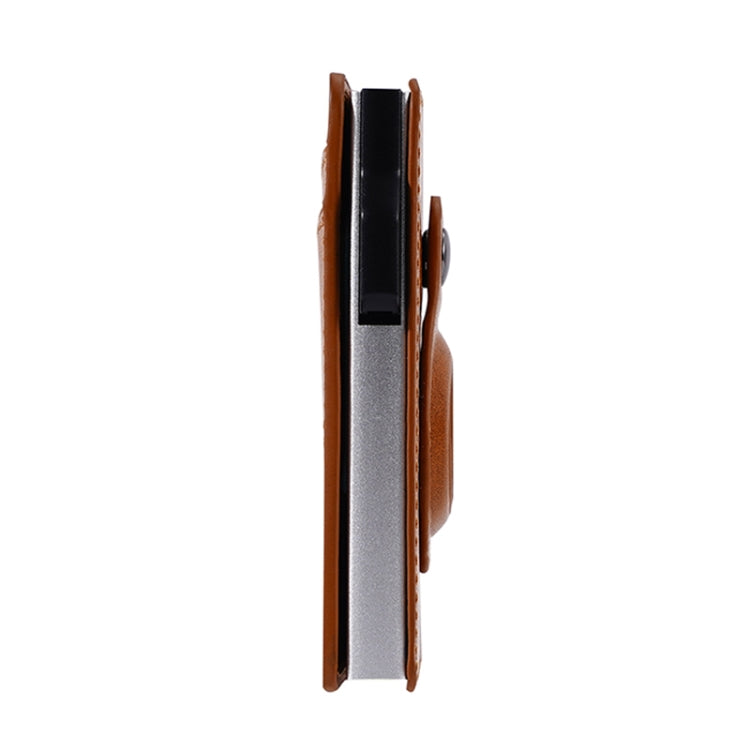 FY2402 RFID Anti-magnetic Crazy Horse Texture PU Card Bag(Brown)