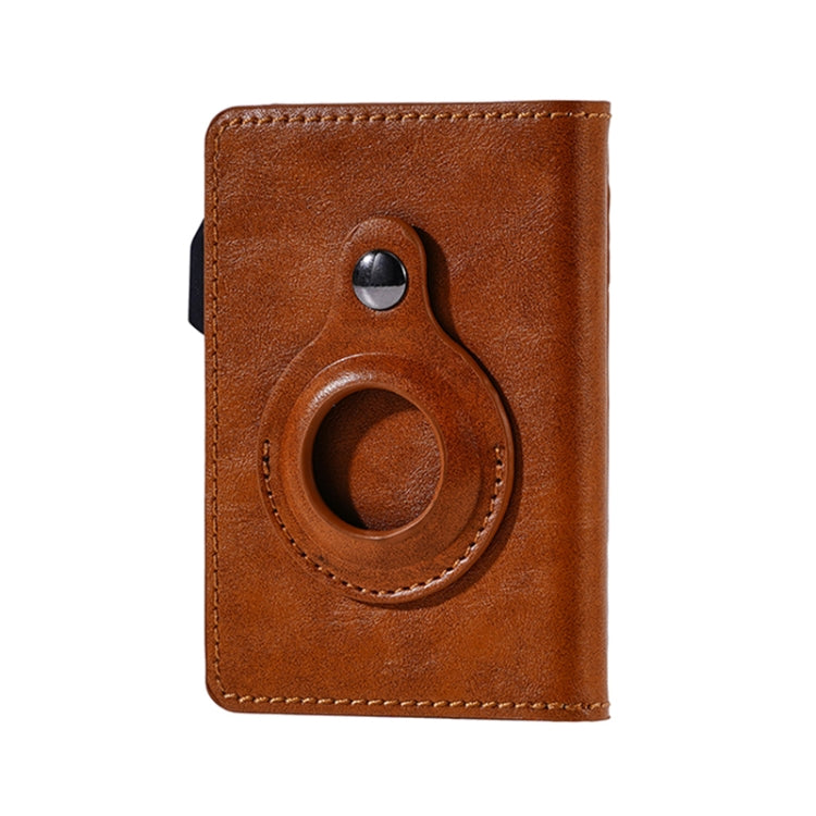 FY2402 RFID Anti-magnetic Crazy Horse Texture PU Card Bag(Brown)
