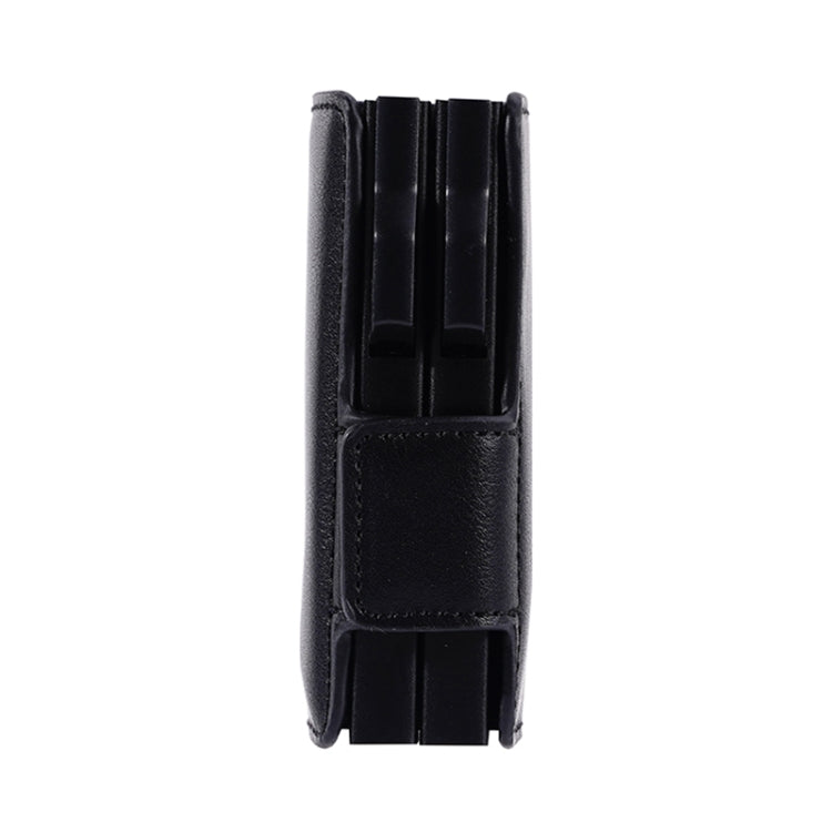 FY2403 RFID Anti-magnetic Crazy Horse Texture PU Dual Box Card Bag(Black)