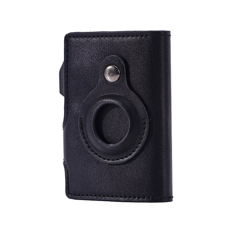 FY2405-B RFID Anti-magnetic Crazy Horse Texture PU Card Bag(Black)