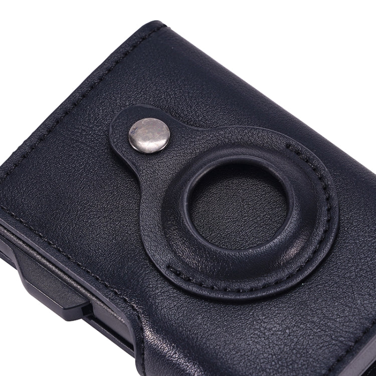 FY2405-B RFID Anti-magnetic Crazy Horse Texture PU Card Bag(Black)