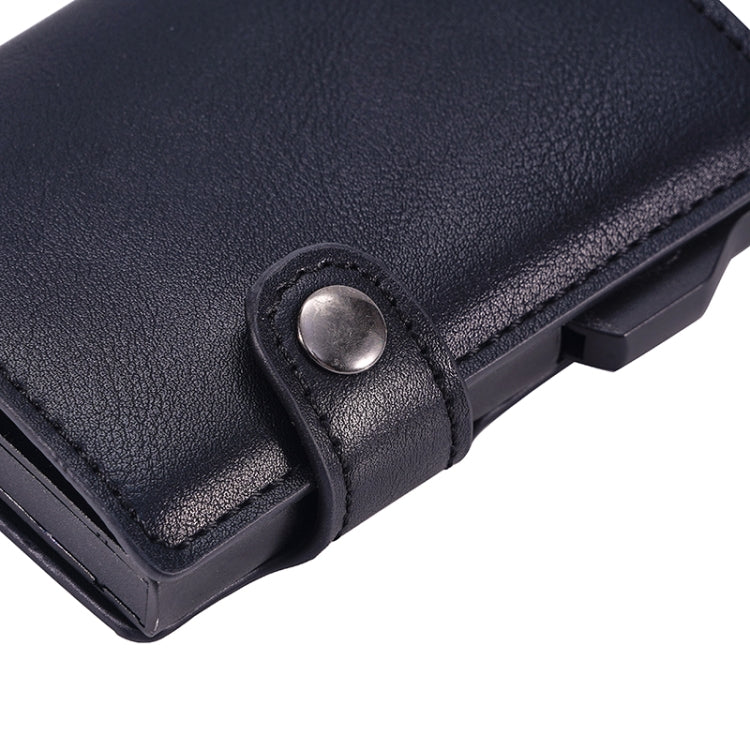 FY2405-B RFID Anti-magnetic Crazy Horse Texture PU Card Bag(Black)