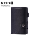 FY2405-C RFID Anti-magnetic Crazy Horse Texture PU Card Bag(Black)
