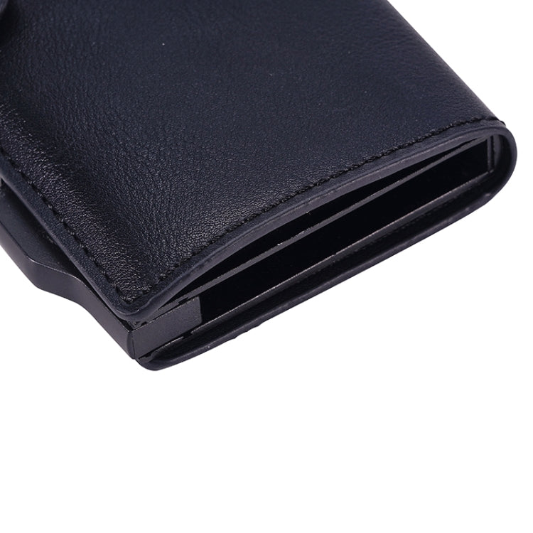 FY2405-C RFID Anti-magnetic Crazy Horse Texture PU Card Bag(Black)