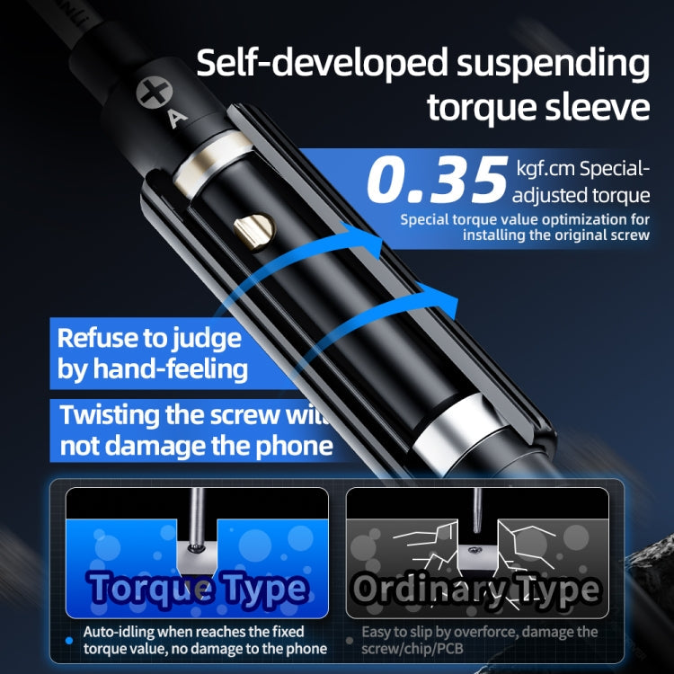 5 in 1 QianLi iWhale Special S2 Steel Magnetic Torque 3D Screwdriver, Model:A/B/C/D/E