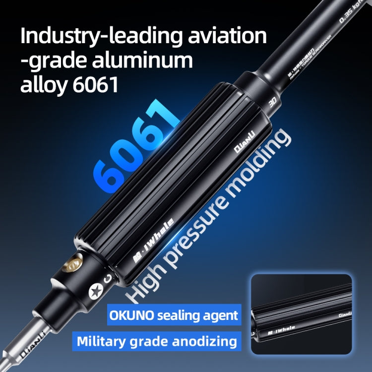 5 in 1 QianLi iWhale Special S2 Steel Magnetic Torque 3D Screwdriver, Model:A/B/C/D/E
