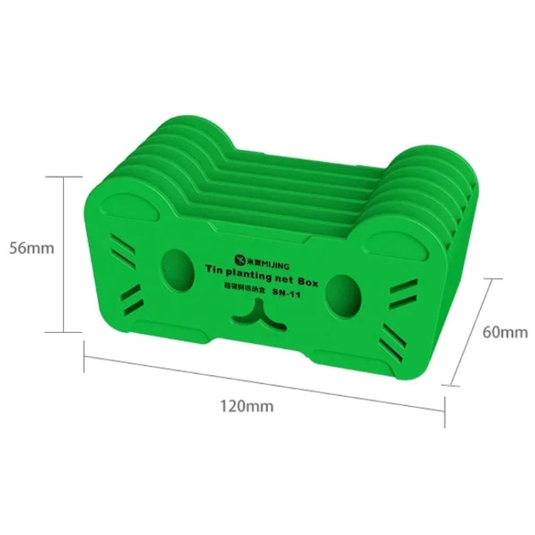 Mijing SN-11 Reballing Stencil Storage Box(Silver)