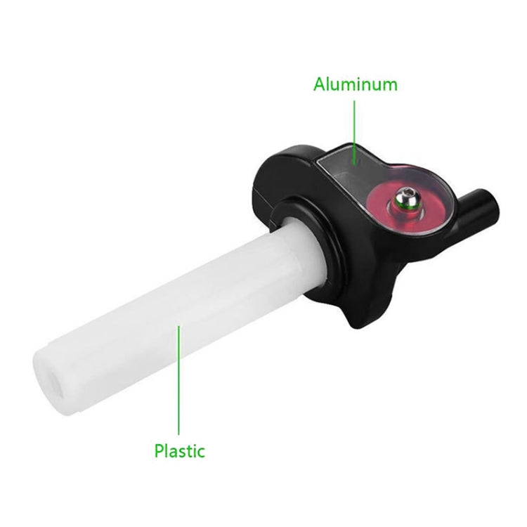 Off-road Motorcycle Modified 22mm Handle Throttle Clamp Hand Grip Big Torque Oil Visual Throttle Accelerator for with Cable(Gold with Silver Throttle Cable)