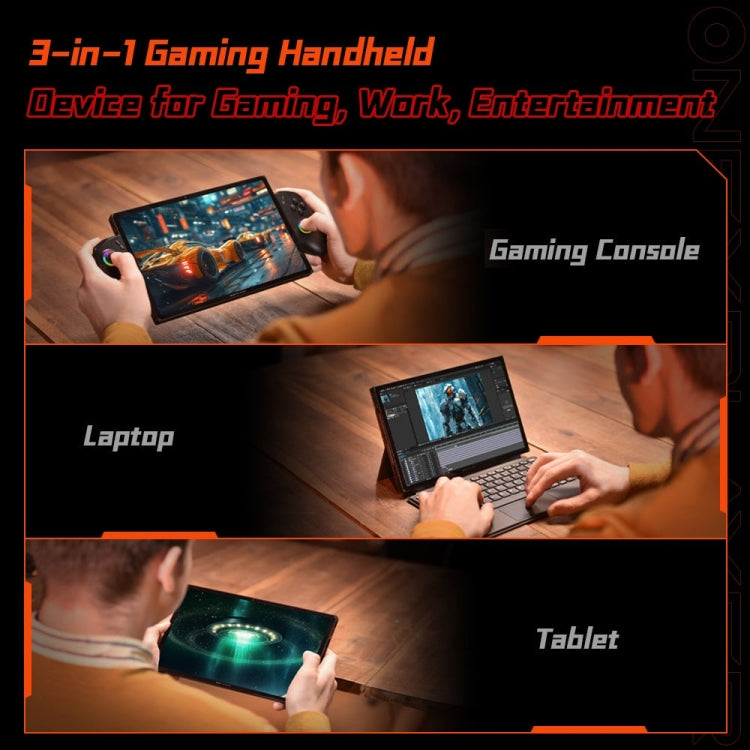 ONE-NETBOOK OneXPlayer X1 10.95 inch Handheld Game Console, 64GB+4TB, Windows 11 AMD Ryzen 7 8840U(Black)