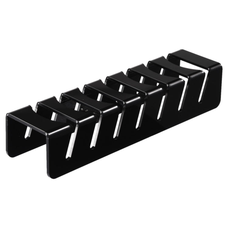 YX101 Acrylic Baseball Cap Stand Can Store 7 Baseball Caps(Black)