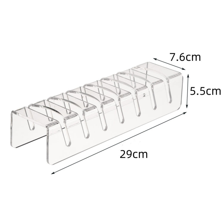 YX101 Acrylic Baseball Cap Stand Can Store 7 Baseball Caps(Transparent)