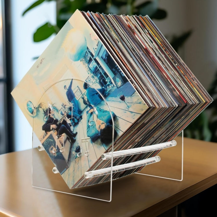 YX107 Acrylic Vinyl Record Display Stand(Transparent)